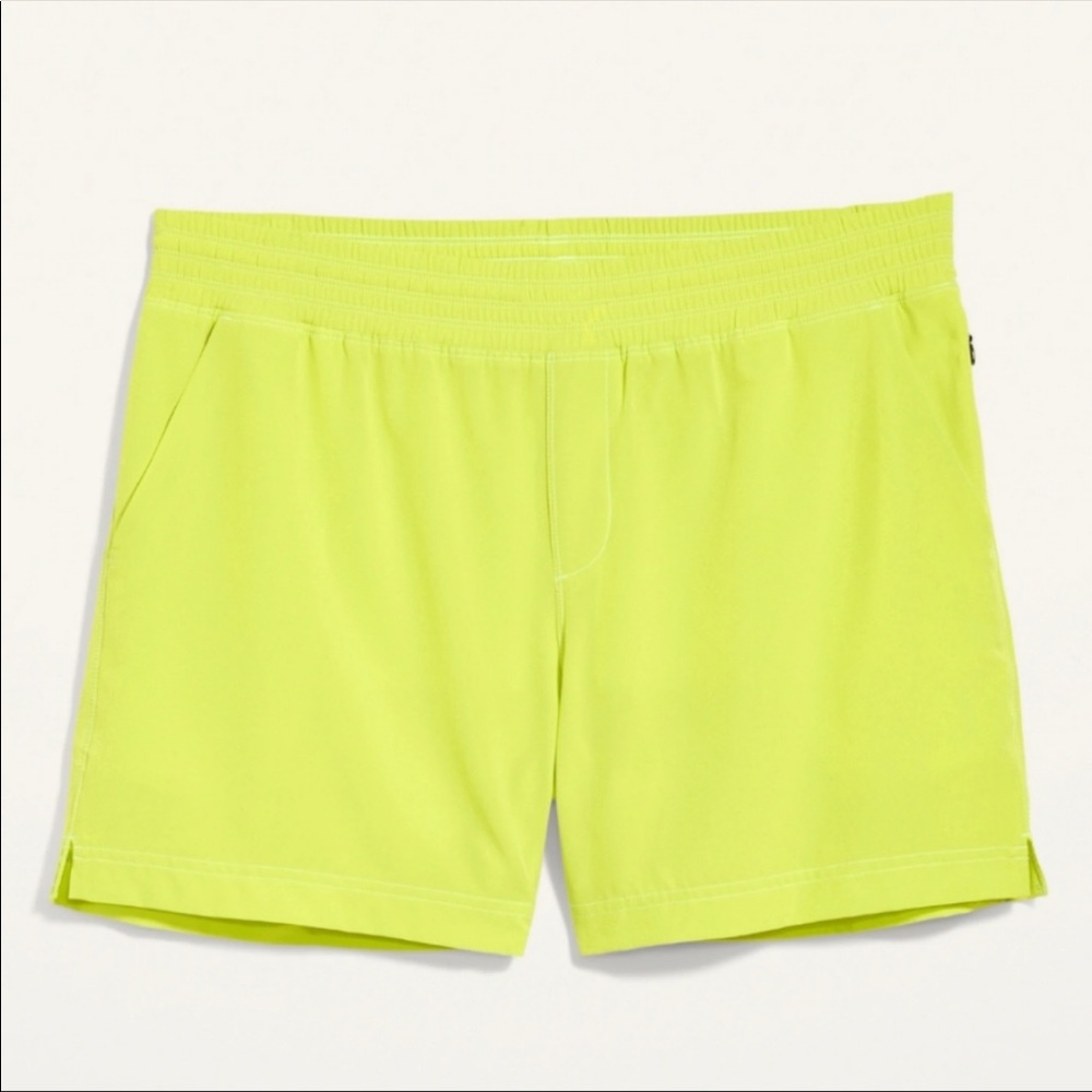 Old Navy Active Neon Yellow Running Shorts Sz 2X